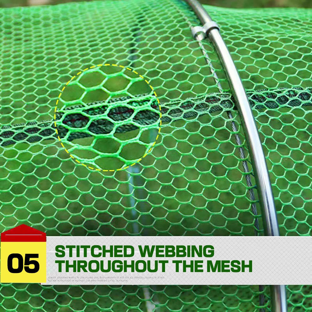 50kg Load Fishing Care Net Stainless Steel Collapsible Fish Basket Dip Nets To Keep Fish Alive in Water Large Storage Fyke Nets