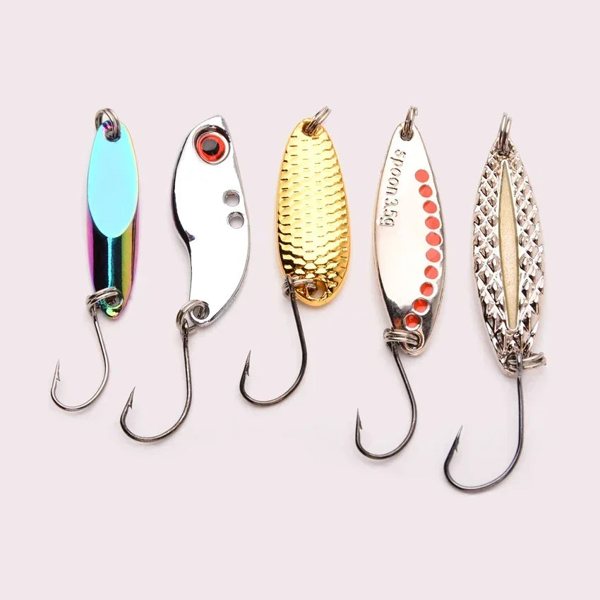 5pcs/lot Wobbler lures 3g/10g/15g Metal Vib Fishing Lure set Sinking Hard Metal VIB Sea Fishing Lures Artificial Pesca Bait