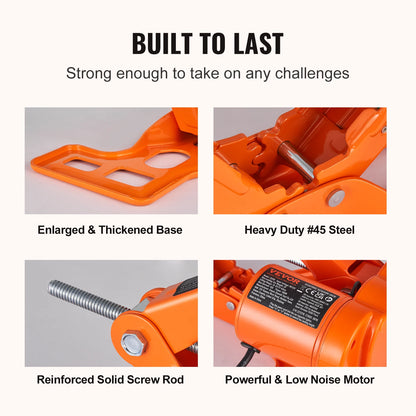 SucceBuy Electric Car Jack 3T Scissor Jack with Electric Impact Wrench 12V Portable Car Jack Lifting for SUV Truck Tire Change