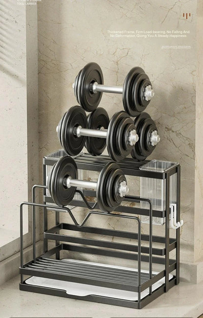 Kitchen Countertop Organizer with Drainage Tray -Integrated Rack for Cutting Boards, Knives, Rags, Chopsticks, Pot Lids, Durable