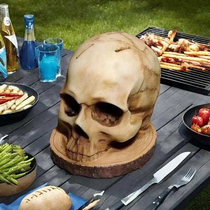 Kitchen Knives Holder Skull Skeleton Knives Stand Scary Party Storage Rack Decor Horror Head Organizers Rack Kitchen Accessories
