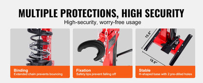 SucceBuy Strut Spring Compressor 4.5 Ton/9920 LBS Hydraulic Jack 1 Ton Rated Compression Force Auto Strut Coil Spring Compressor