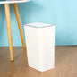 Bathroom Trash Can-10L Small Garbage Can with Press Top Lid for Toilet,Bedroom,Living Room – Plastic Wastebasket with Pop-up Lid