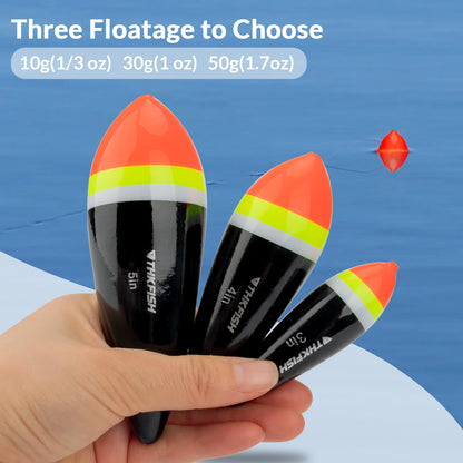1 piece Fishing Floats Slip Bobber 3in 4in 5in Balsa Wood Fishing Float Buoys Freshwater Floating Bobbers Fishing Tackle