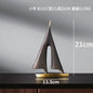 Smooth Sailing Sailboat Home Decor Ornament Living Room Decoration Bedroom Desktop Decoration Resin Craft Gift