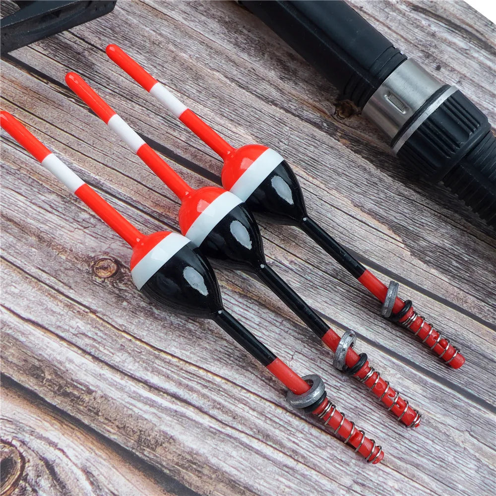 5Pcs Balsa Fishing Floats Bobbers Slip bobbers Rig for Crappie Panfish Spring Fishing floating Buoys Fixed bobber fishing tackle