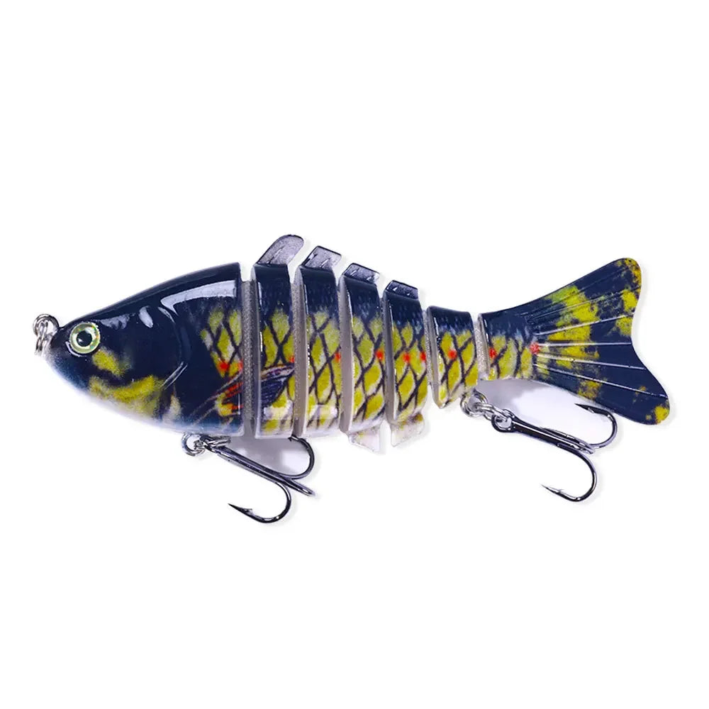 10cm 15g 7-segement Swimbait Pike Wobblers Crankbait Fishing Lure Multi Jointed Hard Bait Musky Sinking Isca Artificia