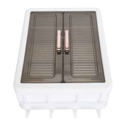 Bathroom Cabinet Wall Mounted Multifunctional Makeup Perfume Cosmetic Organizer Display Cabinet Skincare Storage Rack with Hooks