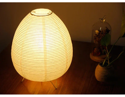 Japanese Lantern Led Table Lamp Living Room Bedroom Bedside Rice Paper Lights Study Homestay Art Creative Decor Table Lights