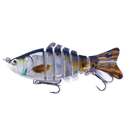10cm 15g 7-segement Swimbait Pike Wobblers Crankbait Fishing Lure Multi Jointed Hard Bait Musky Sinking Isca Artificia