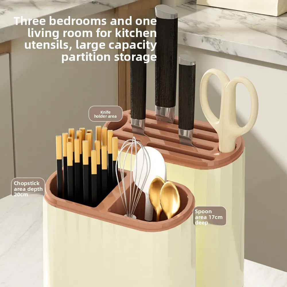 Kitchen storage rack, household vegetable board storage rack, drain chopstick holder, cutting board, integrated knife holder