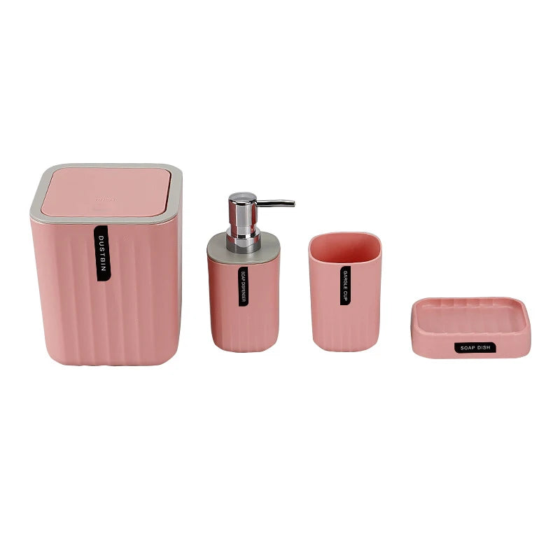 Bathroom Accessories Sets, Toothbrush Holder, Lotion/Soap Dispenser, Cup, Soap Dish, Classic Contemporary Modern Decorative