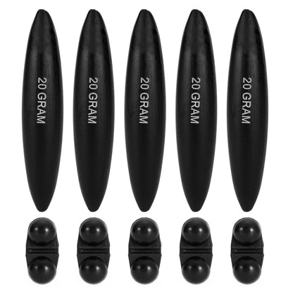 5PCS 20g/30g EVA Inline Float with Bell Fishing Buoyancy Floats Weight Bead Catfish Float Accessories fishing bobbers floats