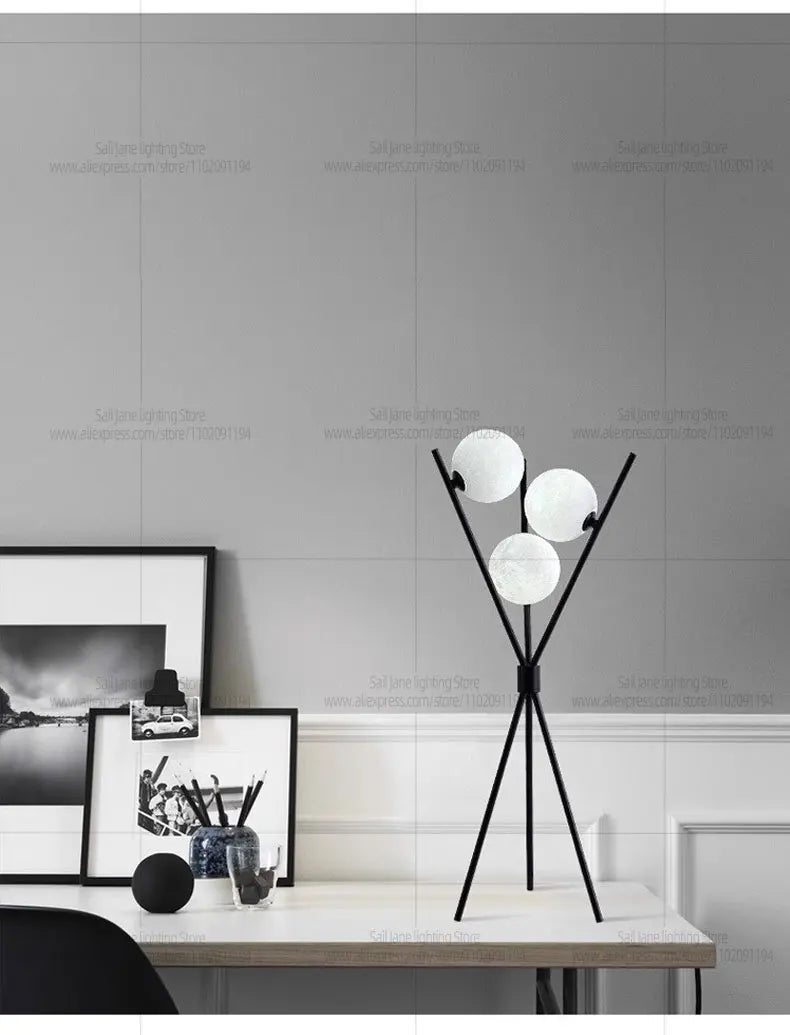 Ball Floor Lamp Living Room Lighting Designer Bedroom Sofa Environment Lamp Internet Celebrity Creative Floor Lamp Desktop Desk