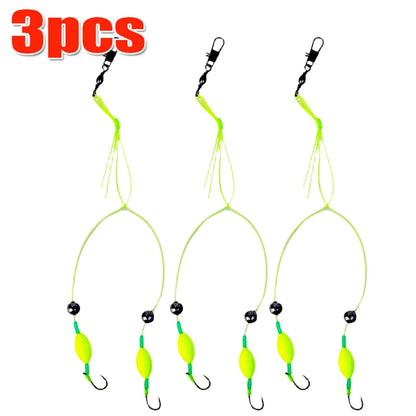 Double Hook Fishing Hair Rigs Hook Suspension Anti Bottom Carp Fishing Hook Equipment Ready Made Carp Rigs Fishing Lure
