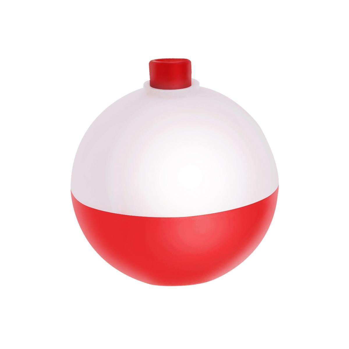 10pcs/Fishing Bobber lot 32mm / 1.25inch Fishing Bobber Floats Set Hard ABS Snap on Red White Push Button Round Buoy