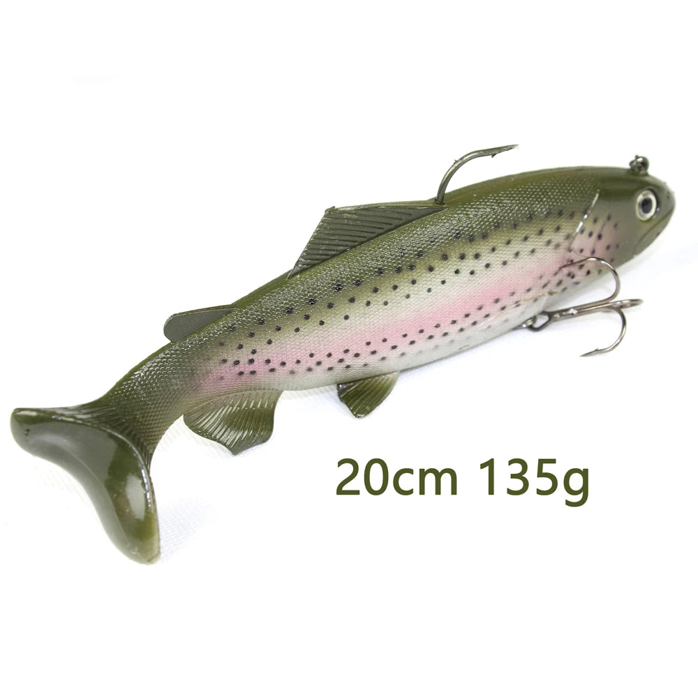 Artificial Wobblers Bait 20/30cm Big Size Sea Fishing Lure Soft Simulate Swimbait Crank Bait for Deep Sea Fish Pike Pesca Tackle