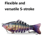 Ultimate Multi-Jointed Swimbait - Lifelike Sinking Lure, Targets Wide Range of Fish for Fresh & Saltwater Angling
