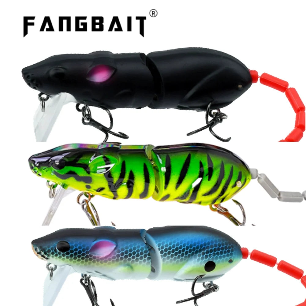 1PCS Swimbaits Mouse Lures Artificial Floating Surface 85mm/17g Wobblers Bionic Spro BBZ Rat Baits For Pike Fishing Pesca Bass