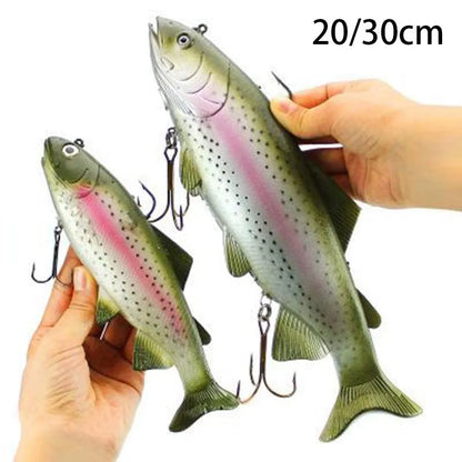 Artificial Wobblers Bait 20/30cm Big Size Sea Fishing Lure Soft Simulate Swimbait Crank Bait for Deep Sea Fish Pike Pesca Tackle