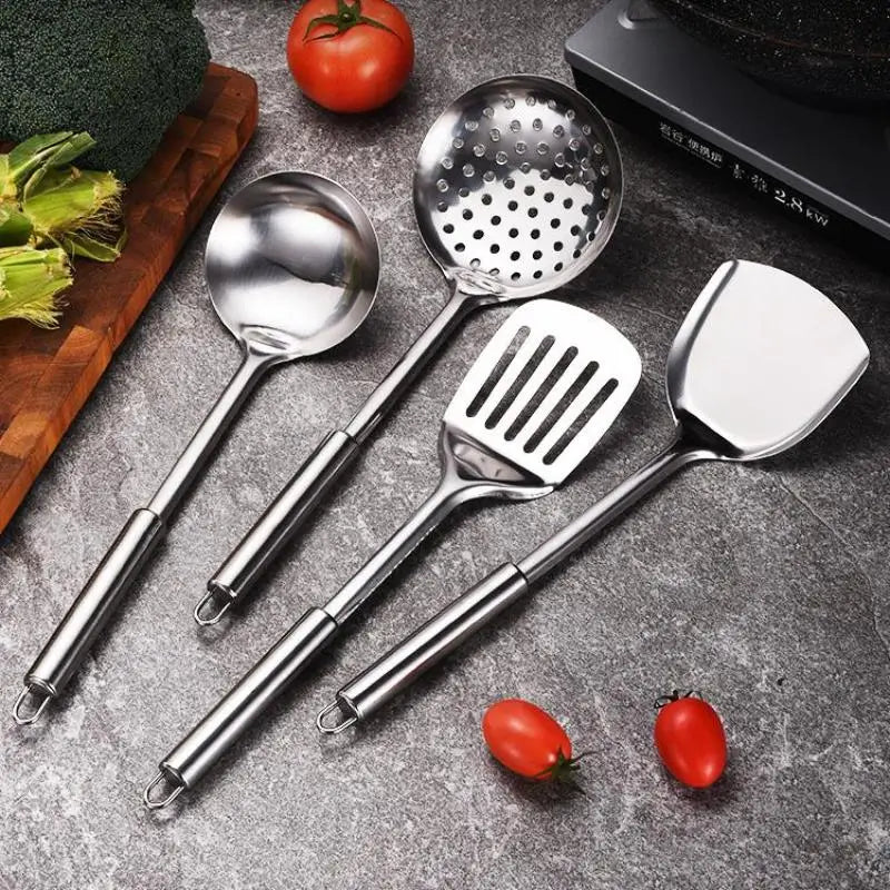 Kitchen Cookware Cooking Utensils Stainless Steel Shovel Soup Spoon Turner Utensils Dinnerware Cooking Tool Kitchen Gadgets
