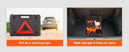 SucceBuy 5T Electric Car Jack Hydraulic Car Jack with Built-in Inflatable Pump LED Light Car Jack for SUV MPV Truck Change Tire