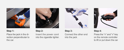 SucceBuy Electric Car Jack 3T Scissor Jack with Electric Impact Wrench 12V Portable Car Jack Lifting for SUV Truck Tire Change